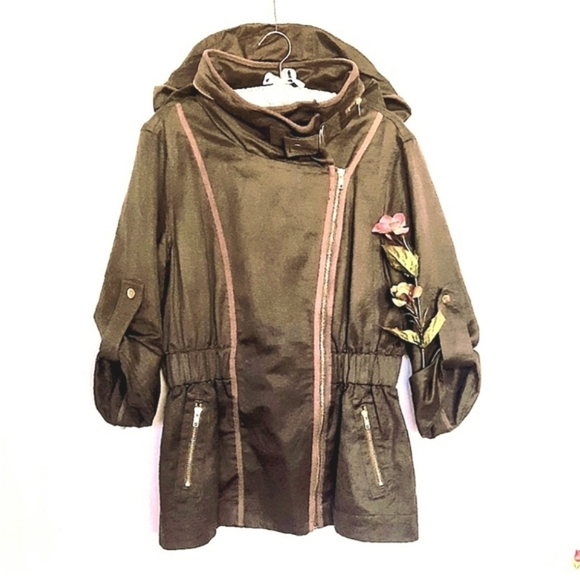 FRENCH CONNECTION Brown Linen Jacket - Picture 1 of 12